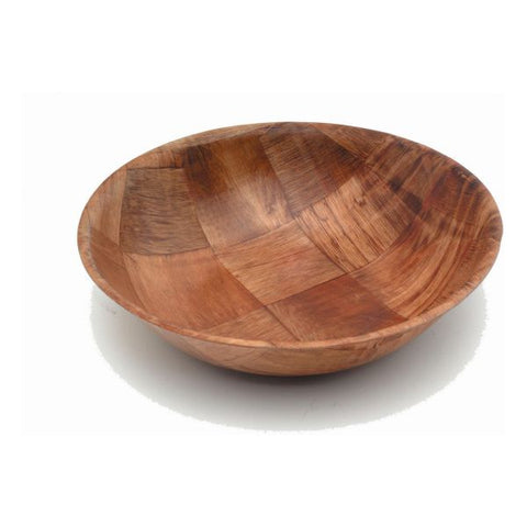 Woven Wood Bowls 8" Dia