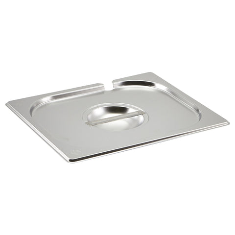 St/St Gastronorm Pan Notched Lid 1/2