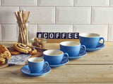 Royal Genware Bowl Shaped Cup 17.5cl/6oz Blue