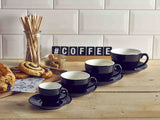 Royal Genware Bowl Shaped Cup 17.5cl/6oz Black