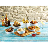 Terra Stoneware Rustic White Round Bowl 12.5cm