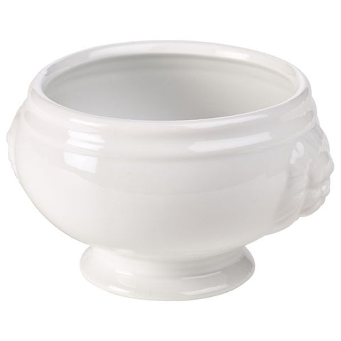 Lion-Head Soup Bowl White 11cm 14oz