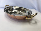 COPPER SS OVAL VEG SERVING DISH