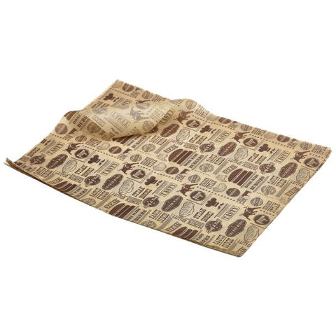 Greaseproof Paper Steak House Design 25 x 35cm