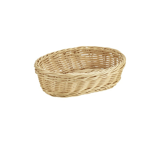 Oval Polywicker Basket 22.5 x 15.5 x 6.5cm