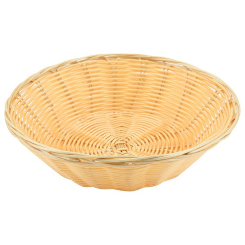 Round Polywicker Basket 9.5"Dia X 2.5" Deep