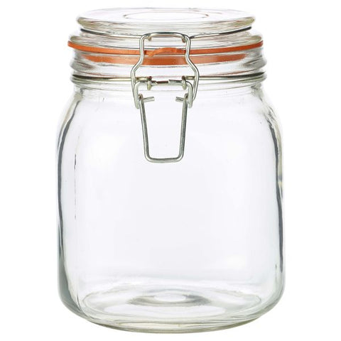 Genware Glass Terrine Jar 1L