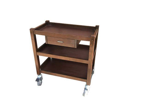 TROLLEY.  WOODEN SERVING TROLLEY. RESTAURANT SERVING TROLLEY
